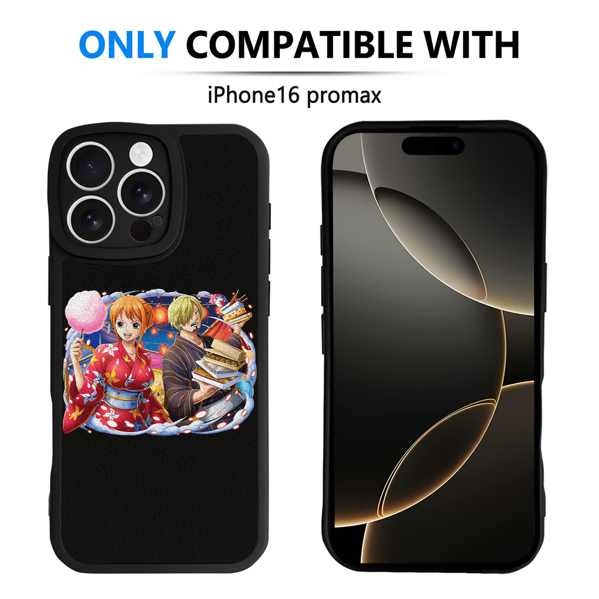 （画像用） ワンピース サンジ ONE PIECE Sanji 【iPhone 16シリーズ対応】シリコンスマホケース（レザー調） 材質：シリコン